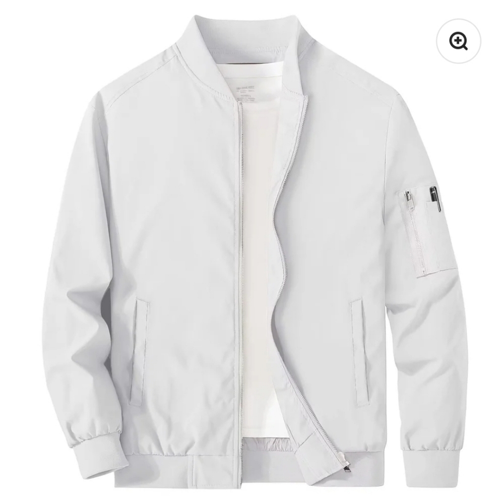 NWT MagcoMsen Men's Bomber Jacket Lightweight Windproof Casual Jacket